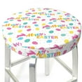 thumbnail image 3 of KLL Happy Easter Round Bar Chair Cushion Cover 14 inch ,Bar Stool Protector with Elastic, Soft Washable, 3 of 6