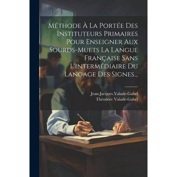 MÃ©thode Ã La PortÃ©e Des Instituteurs Primaires Pour Enseigner Aux Sourds-muets La Langue FranÃ§aise Sans L'intermÃ©diaire , (Paperback)