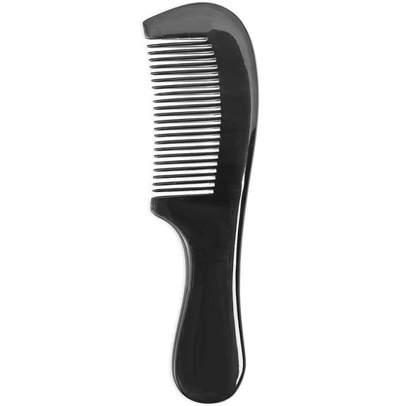 Anti-Static Natural Hair Detangler Buffalo Horn Comb (Full Buffalo Horn Fine Tooth)