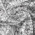 thumbnail image 5 of Ambesonne Black and White Window Valance, Sea Storm Waves, 54" X 18", Black White, 5 of 5