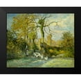 thumbnail image 2 of Pissarro, Camille 18x15 Black Modern Framed Museum Art Print Titled - The Goose Girl at MontfoucaultÂ&nbsp;, 2 of 5