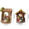 thumbnail image 2 of Nativity Set,Resin Holy Family Nativity Figurine,Christmas Nativity Scene Sets for Tabletop Holiday Home Chapel Christmas Indoor Decorations（2 pcs）, 2 of 10
