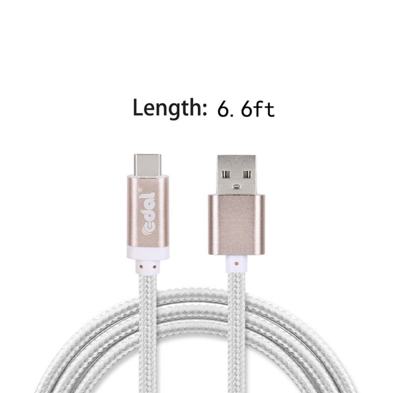 2X Fast Charging Type C USB Data Sync Cable Charger Cord Line For Samsung HTC US 