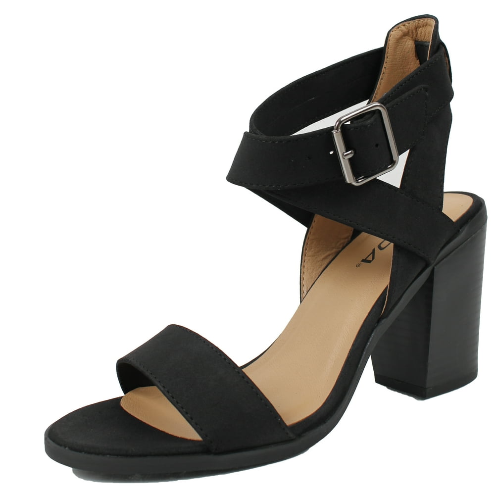 soda braided square toe womens heels