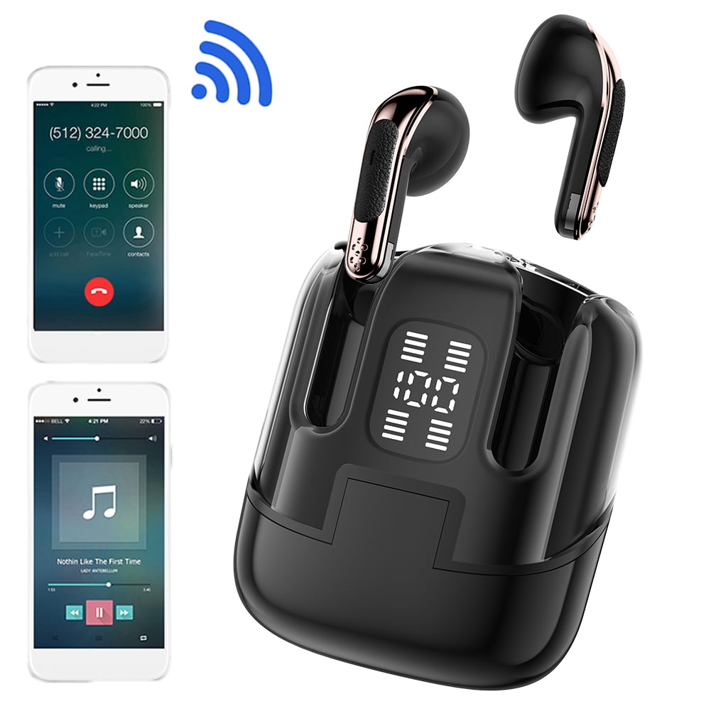 2 Pack Wireless Earbuds Bluetooth 5.4 With Led Display Charging Case For Sports Workout Gym Running Blue Tooth Two Pairs Of Tws Ear Buds For Couples Two Person In Ear Earphones With Mic For Sport