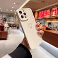 thumbnail image 3 of for iPhone 13 Pro Max Case(2021 6.7"),Side&Back Cute Plated Love Heart with Anti-Fall Lens Cameras Cover Protection Soft TPU Shockproof Anti-Fingerprint Phone Cases for Women Girls Men,White, 3 of 14