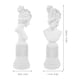 thumbnail image 4 of Figura moderna de yeso, figura artística adorable de mujer, estatua decorativa, 4 of 8