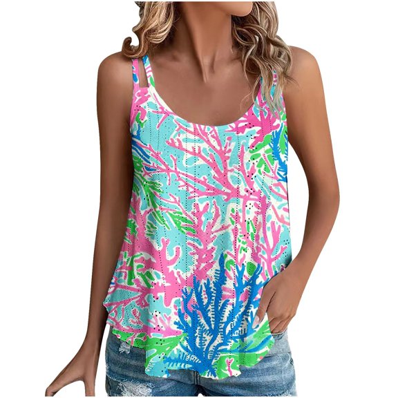 Cilsoka Tank Tops for Women Loose Fit V Neck Sleeveless Shirts 2026 Fashion Summer Clothes, Womens Tops Summer 2026