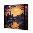 thumbnail image 2 of Designart "Harlem Renaissance Reflections Painting II" Pointillism Metal Wall Decor, 2 of 5