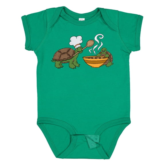 Inktastic Cute Turtle Chefs Making Soup Boys or Girls Baby Bodysuit