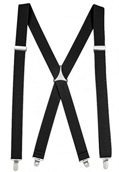 Gentlemen Style Clip-on Elastic Belt Adjustable Braces Suspenders Y-Back Mens 
