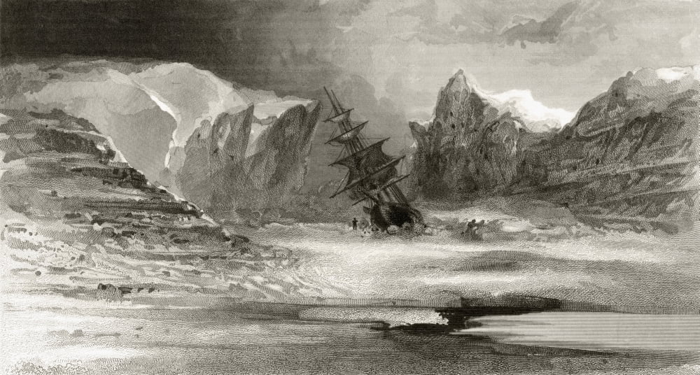 The Nip Off Cape Cornelius Grinnell Forge Bay From Arctic Explorations In The Years 18535455 By American Explorer Doctor Elisha Kent Kane 1820 To 1857 Volume 1 Published In Philadelphia By Childs And