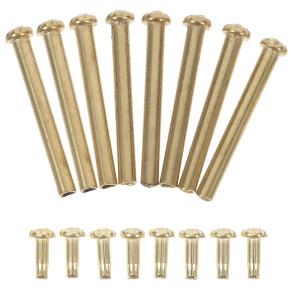 LOLIPPYY 6Ud Repuestos Dorados Para De Plegable Con Remaches Para Reparación Con Instalación Sencilla