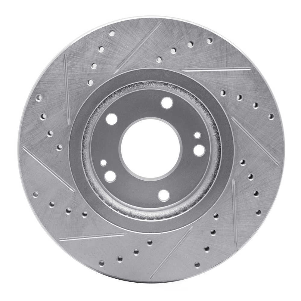 Dynamic Friction Company 631-03051R DFC Brake Rotor - Drilled And Slotted - Silver