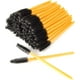 thumbnail image 1 of Mascara Wands , Disposable Eyelash Brushes Eye Lash Eyebrow Brow Applicator Micro Brush, Cosmetic Makeup Brush Tool Kits (gold+black100pcs, 1 of 5
