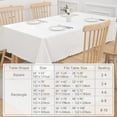 thumbnail image 5 of Rectangle Table Cloth, Waterproof Heavy Duty Vinyl Tablecloths, Wipeable Washable Table Cover for Kitchen and Dining Room (Beige, 52" X 70"), 5 of 7