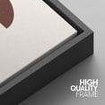 thumbnail image 5 of IDEA4WALL Framed Canvas Print Wall Art Set Mid-Century Brown Geometric Polygon Collage Abstract Shapes Bohemian Decorative for Living Room, Bedroom, Office - 24"x36"x3 Black, 5 of 5