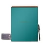 Rocketbook Flip - with 1 Pilot Frixion Pen & 1 Microfiber Cloth Included - Light Blue Cover, Letter Size (8.5" x 11")
