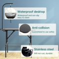 thumbnail image 5 of CL.HPAHKL 36 inch Dog Grooming Table Foldable, Height Adjustable Pet Bathing Station with Arm Noose & Mesh Tray, Pet Grooming Table Drying Table for Medium Small Dogs/Cats, 5 of 7