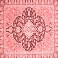 thumbnail image 1 of Ahgly Company Machine Washable Indoor Square Geometric Red Traditional Area Rugs, 6' Square, 1 of 4