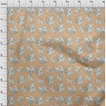 thumbnail image 4 of oneOone Cotton Poplin Tan Fabric Nautical Sewing Material Print Fabric By The Yard 42 Inch Wide, 4 of 6