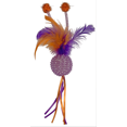 thumbnail image 2 of Multipet Mesh Feather Ball Cat Toy Color:Assorted Packs:Pack of 1, 2 of 7