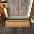 thumbnail image 3 of VHC Brands Coir Welcome Door Mat, Entry Rug, with PVC Backing, for Indoor Outdoor Use, Connell Collection, Rectangle 17x48 Doormat, Primitive Stars, Natural, 3 of 6