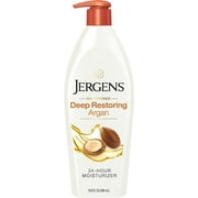 Jergens Deep Restoring Argan Moisturizer Body Lotion Pump, 16.8 Oz, 6 Pack