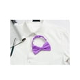 thumbnail image 5 of INSPIRAR CHIC Accesorios para el Día del Padre Corbata de Moño para Hombre con Correa Ajustable Tuxedo Sólido Preatado Púrpura, 5 of 5