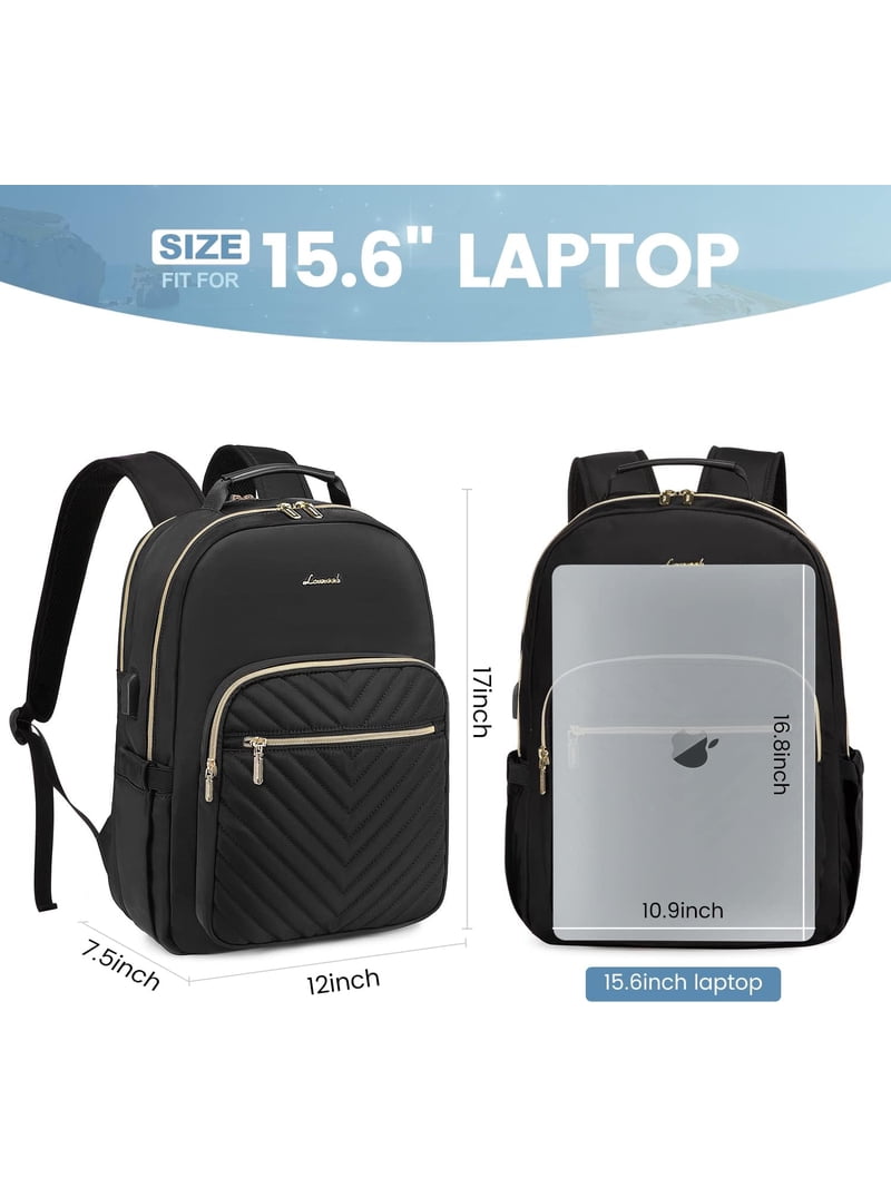 best backpack size for a 15.6 inch monitor laptop Matein Mlassic Travel with USB Charging Port enjoy padded shoulder straps and a breathable airflow back panel Laptop Backpack Size Guide 2026: