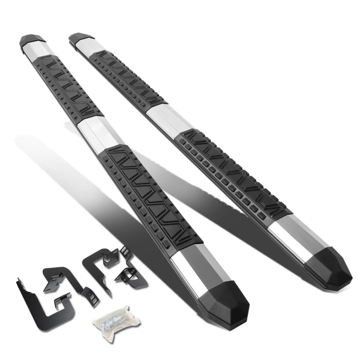 DNA Motoring 5" Nerf Bars For 0414 Ford F150 3Dr 4Dr Extended Cab Stainless Steel