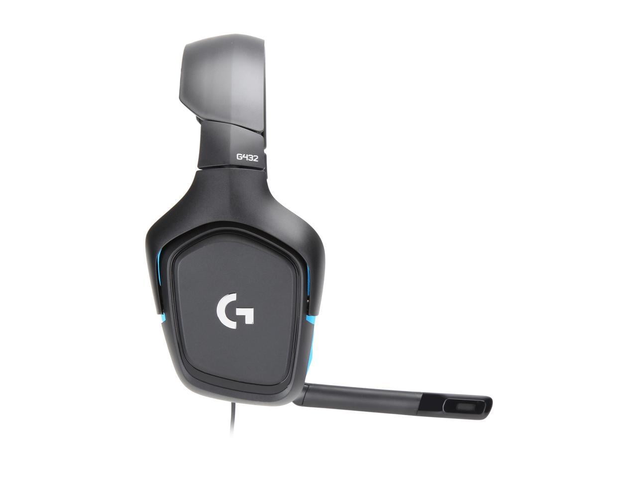 Logitech G432 7.1 Surround Sound Over The Ear Wired Gaming Headset Black  981 000769 - Office Depot