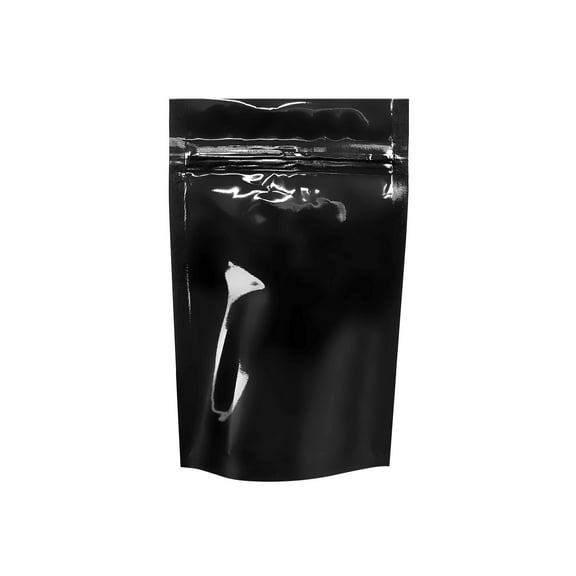 Mylar Bag Clear Black 1/4oz - 1,000 Count