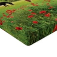 thumbnail image 2 of Ambesonne Horse Fitted Sheet, Landscape Rural Scene, Queen Size, Multicolor, 2 of 3