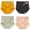 Yellow+Black+Green+Beige, variant on 4pcs Women Briefs,High Waist Panties,Abdomen Panties,Floral Printed Briefs,Elastic Loose Panties,Female Breathable Underpanties,Menstrual Period Underwear