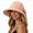 Pink, variant on OOOUM Women Wide Brim Sun Hat Back Bow Decor Ponytail Friendly Lightweight Adjustable Outdoor Travel Beach Fisherman Hat Pink