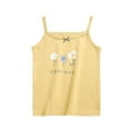 thumbnail image 5 of Penkiiy Girls Children Inner Layer Summer Children T-shirt Base Shirt Top Round-Neck Camisoles 3-11 Years Yellow, 5 of 5