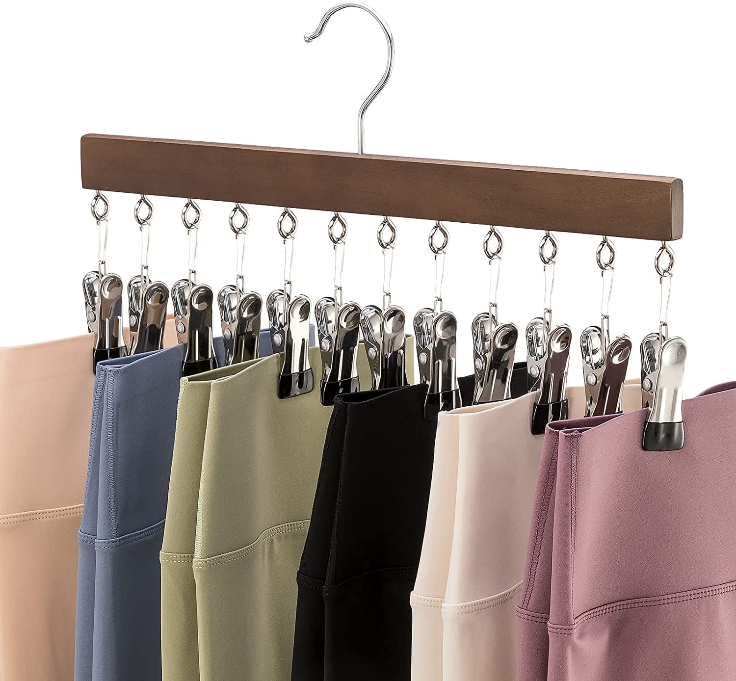 Legging Organizer for Closet-Pants Hangers Space Saving with Clips  Organizers and Storage Clothes Hangers Metal Hanger with Clips 360°Roatable  Hook Rubber Coated for Multiple Leggings - Yahoo Shopping