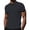 Dark Gray, variant on Yifymode Men's Classic Fit Short Sleeve Polo Shirt, Breathable Textured Fabric with Contrast Trim for Casual Wear Black L