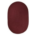 thumbnail image 1 of Rhody Rug S022R072X072 Solid 6' Round Rug Burgundy, 1 of 3