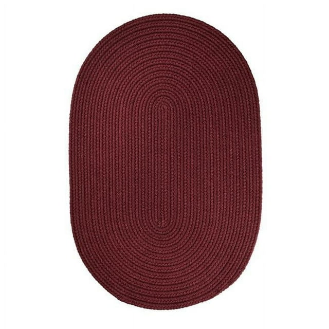 Rhody Rug S022R072X072 Solid 6' Round Rug Burgundy