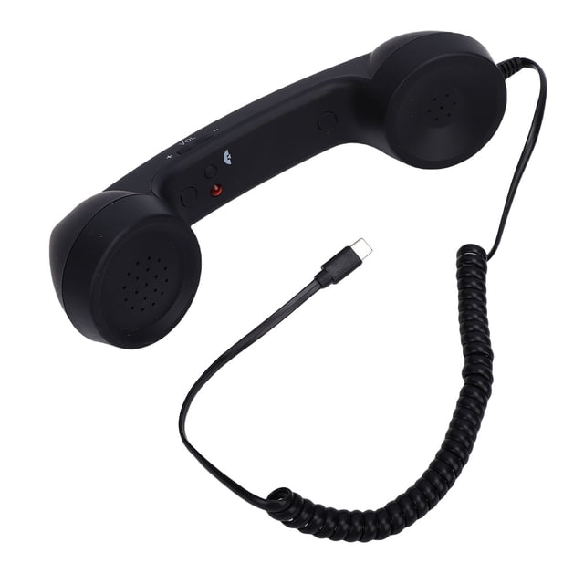2026 Nuevo Auricular De Teléfono Con Cable Tipo C De Estilo Retro, Auricular De Teléfono Vintage Receptor De Teléfono Celular Micrófono Altavoz Para Conferencia Telefónica