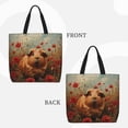 thumbnail image 2 of Easygdp Rose Cute Guinea Pig Bolsa Tote para Mujer, Bolso de Hombro para Trabajo, Playa, Viajes, Compras y Supermercado, 2 of 7