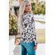 thumbnail image 4 of ABPHQTO Blusa de manga larga con cuello de ojo de cerradura de vaca para mujer, 4 of 5