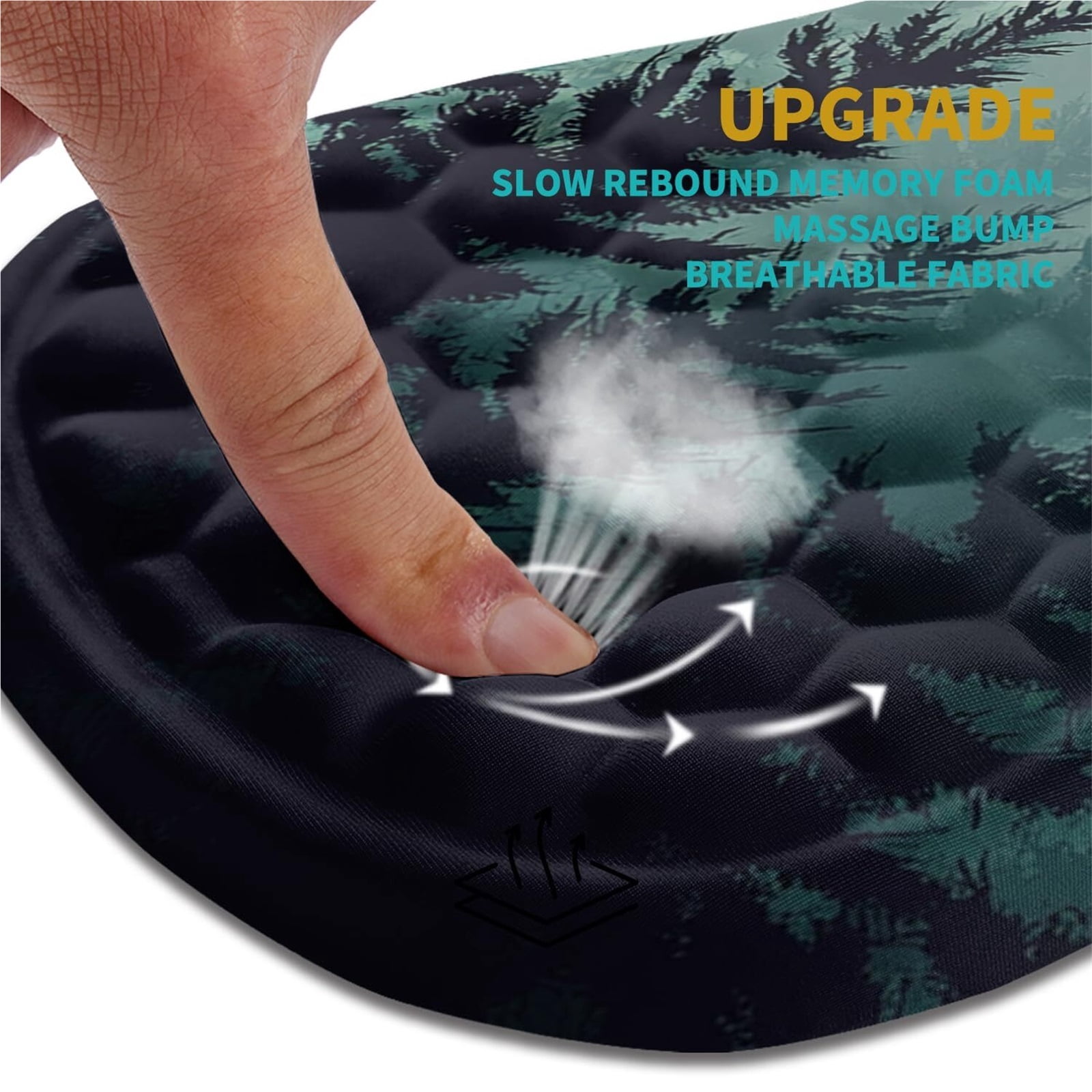 NexTone Ergonomic Mouse Pad Wrist Support, Wrist Rest Mousepad for Carpal Tunnel Pain Relief with Integrated Memory Foam Slope Massage Bulge (11.8x7.9 inch,Pink Fluid