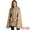 Khaki, variant on DARING DIVA Women's Winter Slit Sleeve Double Breasted Cloak Coat Black XS