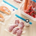 thumbnail image 2 of LEFU Sacs sous Vide Réutilisables, Sacs de Rangement pour Aliments pour la Cuisine, Sacs de Conservation sous Vide Hermétiques pour Fruits, Légumes, Viande, Fromage, Noix, 5 Sacs Inclus, 21x22 cm, 2 of 10