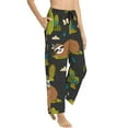 thumbnail image 2 of Sigee Funny Sloths In The Forest Print Women's Soft Pajama Pants - Breathable and Comfortable Lounge Sleep Bottoms with Elastic Waistband and Pockets-Medium, 2 of 9