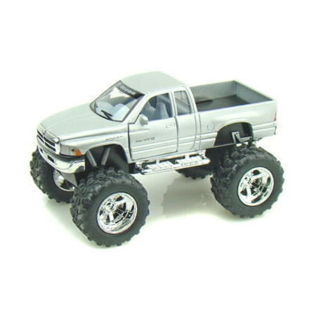 KINSMART 1:32 DISPLAY DODGE RAM (OFF ROAD) DIECAST CAR PICKUP TRUCK SILVER COLOR NO RETAIL BOX (The Best Off Road Truck)