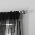 thumbnail image 2 of Nanshing Bea Semi-Sheer Rod Pocket Curtain Panel, Set of 2, Black, 50" x 84", 2 of 4